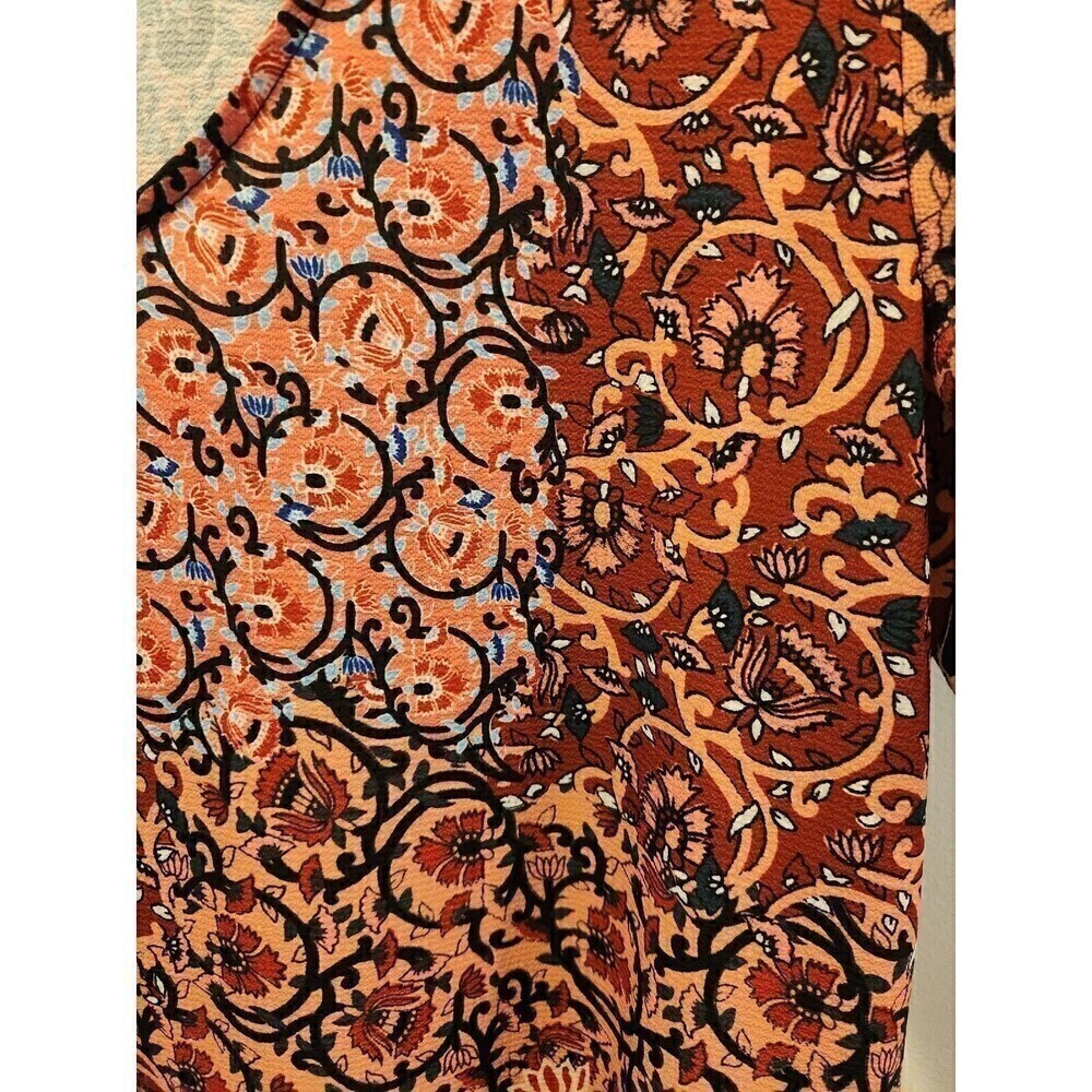 MinkPink Revolve Dress Floral Knee Length Shift Style Short Sleeve casual sz L - Picture 2 of 6